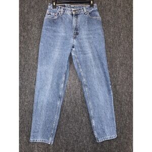 Vintage Levi's Womens 28" Waist 550 Relaxed Fit Tapered Leg Reg. 10 M Blue Jeans